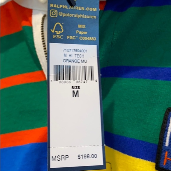 NEW Men’s Polo Ralph Lauren Hi Tech Rugby Shirt - Picture 6 of 7